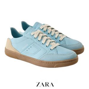 ZARA Kids | Blue | RETRO LEATHER SNEAKERS